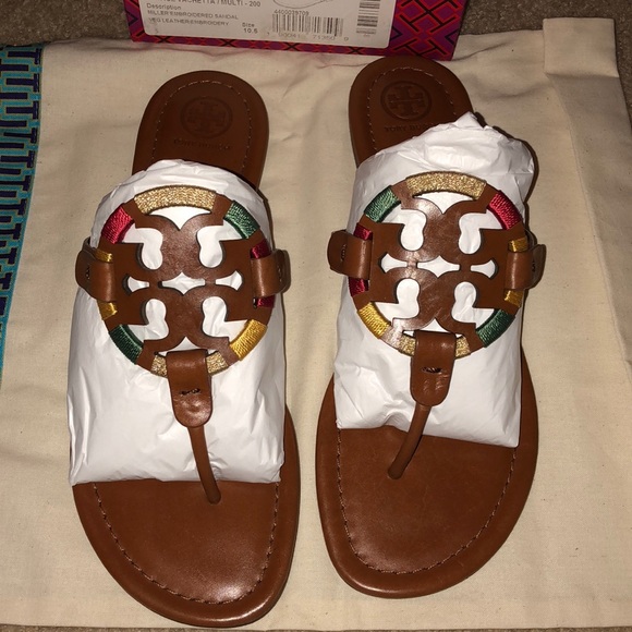 🌺🌸Tory burch 🌺🌸 embroidered Miller sandal🌺🌸 - Picture 3 of 8